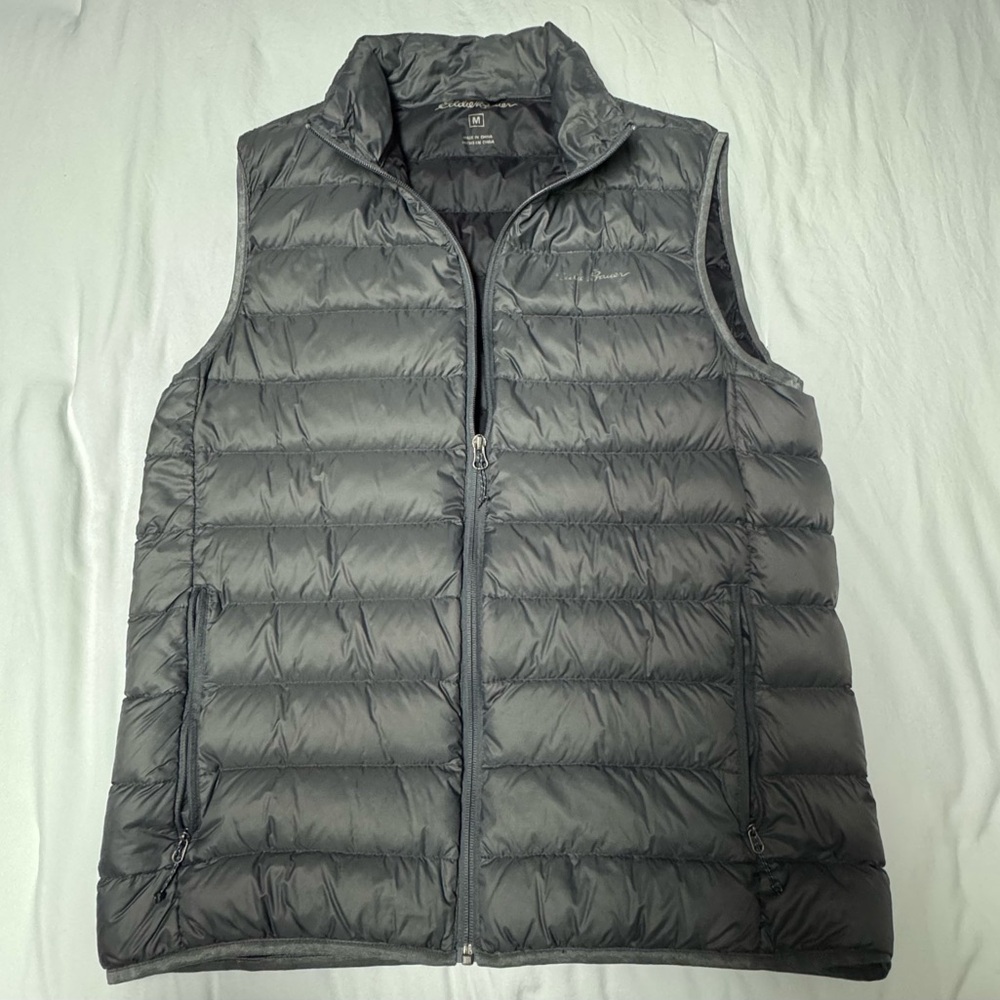 Eddie Bauer Gray Puffer Vest